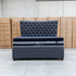 The Sloane Queen Fabric Gas Lift Bed - Charcoal