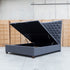 The Sloane Queen Fabric Gas Lift Bed - Charcoal