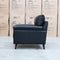 The Sabino Leather Single Armchair - Jet Black available to purchase from Warehouse Furniture Clearance at our next sale event.
