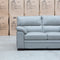 The Denton Three Seater Leather Sofa - Light Grey available to purchase from Warehouse Furniture Clearance at our next sale event.