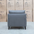 The Sabino Leather Single Armchair - Dark Grey