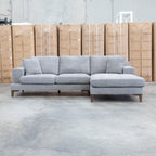 The Zuri Three Seat RHF Chaise - Slate available to purchase from Warehouse Furniture Clearance at our next sale event.