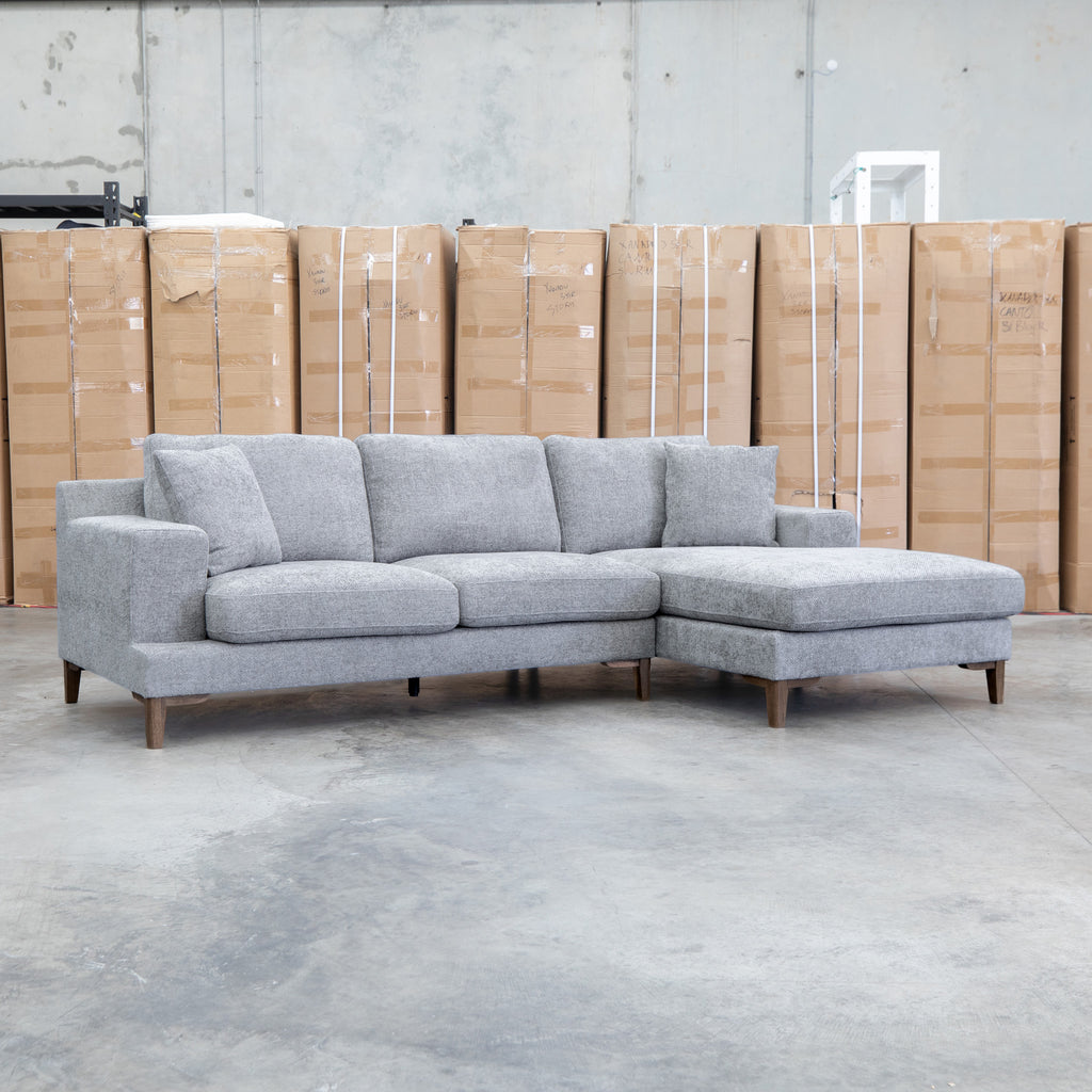 The Zuri Three Seat RHF Chaise - Slate available to purchase from Warehouse Furniture Clearance at our next sale event.