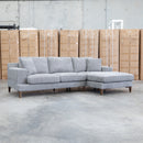 Zuri Three Seat RHF Chaise - Slate - Available After 17th July