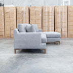 The Zuri Three Seat RHF Chaise - Slate available to purchase from Warehouse Furniture Clearance at our next sale event.