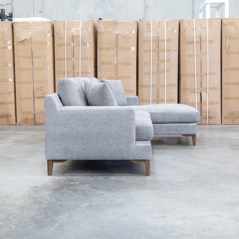 The Zuri Three Seat RHF Chaise - Slate