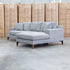The Zuri Three Seat RHF Chaise - Slate