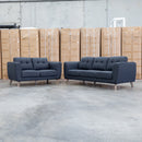 Joelle Three Seat Sofa - Carbon - Available After 9th July