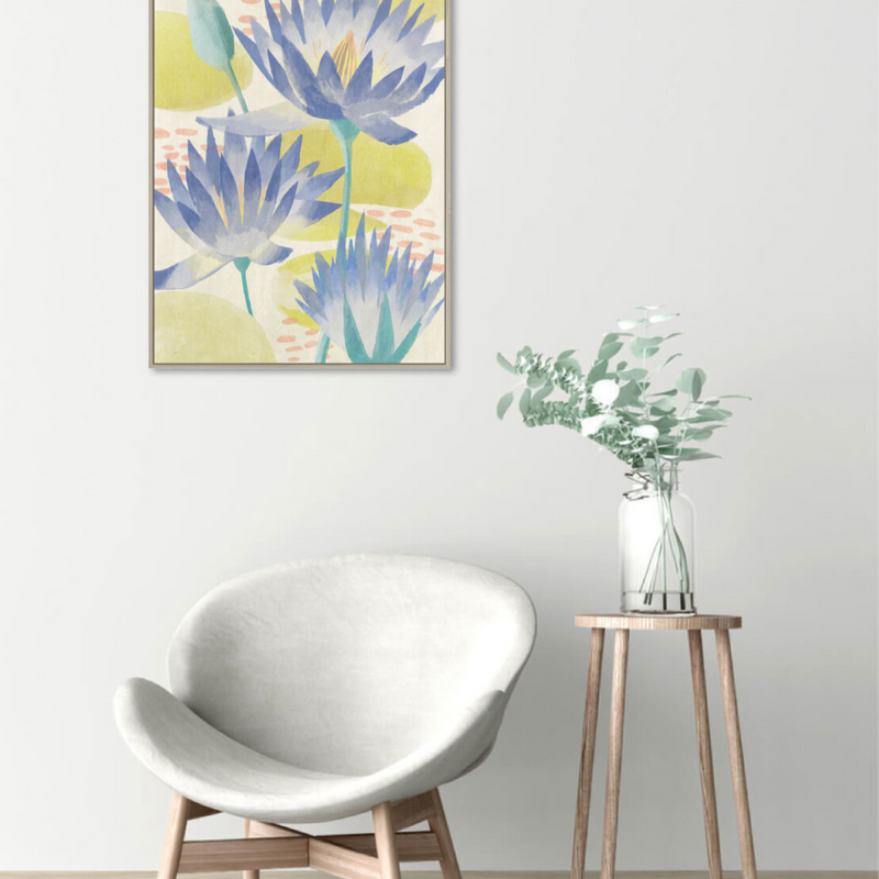 The Rayell Soft Water Lily Print - HDC104  - Available Instore Only available to purchase from Warehouse Furniture Clearance at our next sale event.
