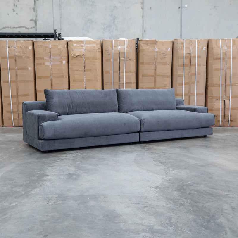 Solstice Feather & Foam Oversized Four Seat Sofa - Carbon