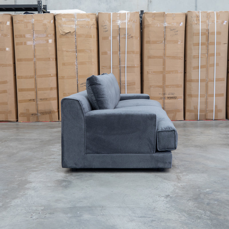 Solstice Feather & Foam Oversized Four Seat Sofa - Carbon