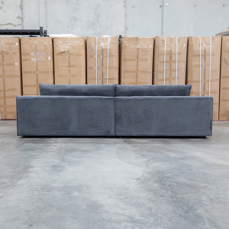 Solstice Feather & Foam Oversized Four Seat Sofa - Carbon