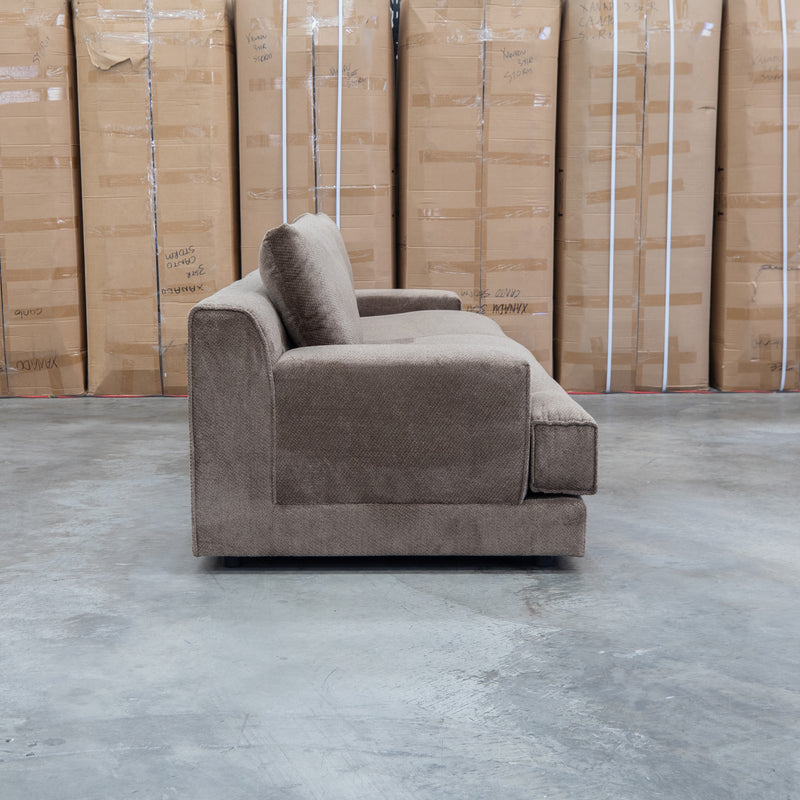 Solstice Feather & Foam Oversized Four Seat Sofa - Chocolate