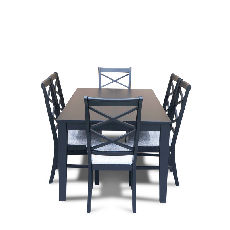 The Somerton 240cm Black Dining Table available to purchase from Warehouse Furniture Clearance at our next sale event.