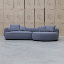 The Sorrento Curved RHF Chaise Lounge - Charcoal available to purchase from Warehouse Furniture Clearance at our next sale event.