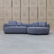 The Sorrento Curved RHF Chaise Lounge - Charcoal available to purchase from Warehouse Furniture Clearance at our next sale event.