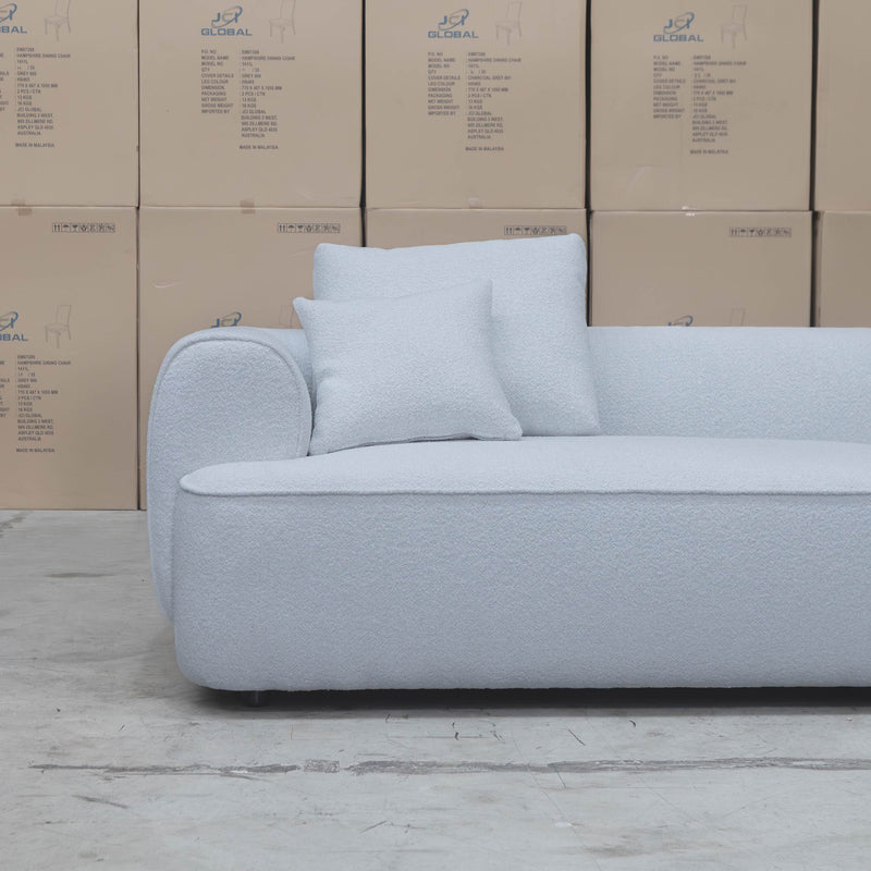 The Sorrento Curved RHF Chaise Lounge - Cloud available to purchase from Warehouse Furniture Clearance at our next sale event.