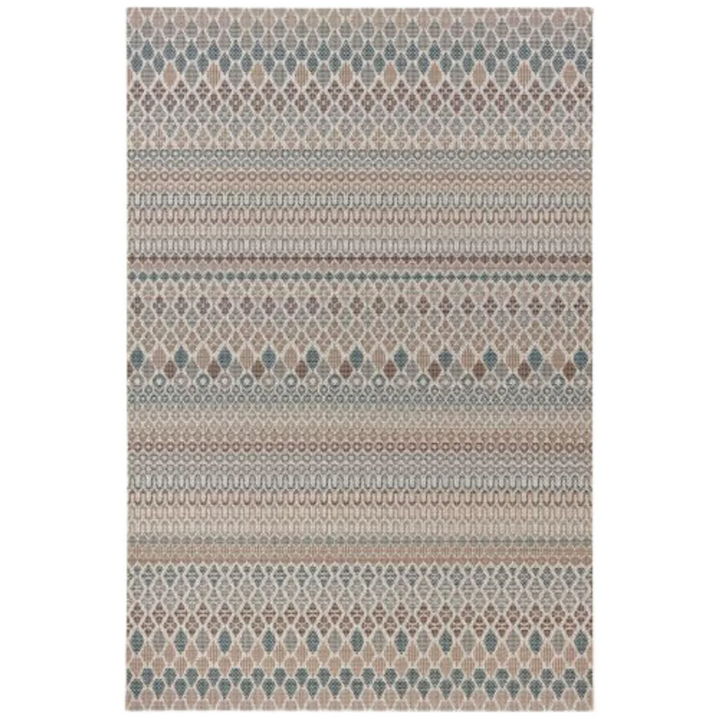 The St Tropez Indoor/Outdoor Polypropylene Morocco Stripe Rug - Multi - MC19-6 - Available In-Store Only available to purchase from Warehouse Furniture Clearance at our next sale event.