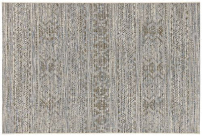 The St Tropez Indoor/Outdoor Polypropylene Sabrina Distressed Rug - Cream/Blue - MC14-6 - Available In-Store Only available to purchase from Warehouse Furniture Clearance at our next sale event.