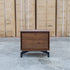 Perth 2 Drawer Bedside - Weathered Brown