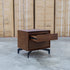 Perth 2 Drawer Bedside - Weathered Brown