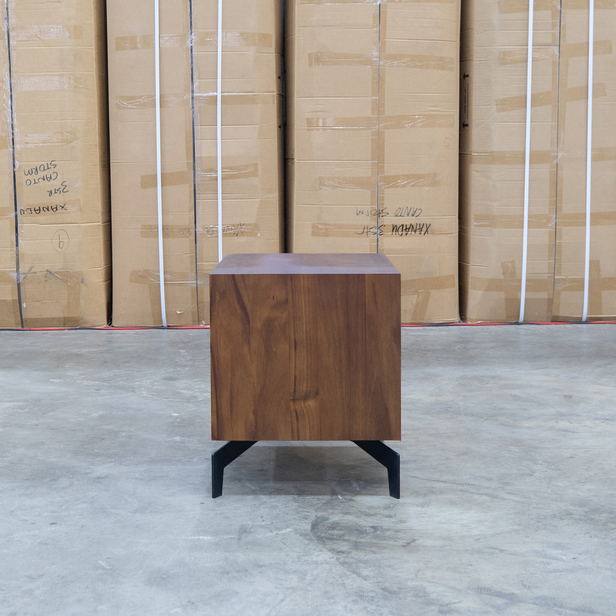 The Perth 2 Drawer Bedside - Weathered Brown available to purchase from Warehouse Furniture Clearance at our next sale event.