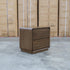 Southport Two Drawer Australian Messmate Hardwood Bedside - Smoke
