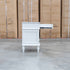 Bruges Three Drawer Antique White Bedside