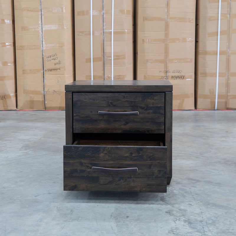 Mendes 2 Drawer Bedside - Meadow Black