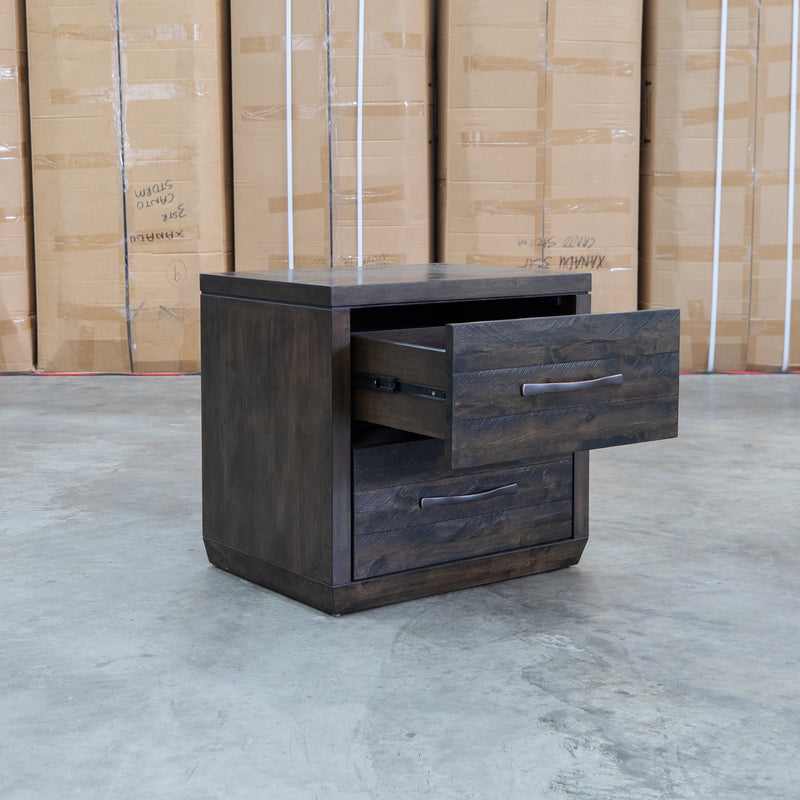 Mendes 2 Drawer Bedside - Meadow Black