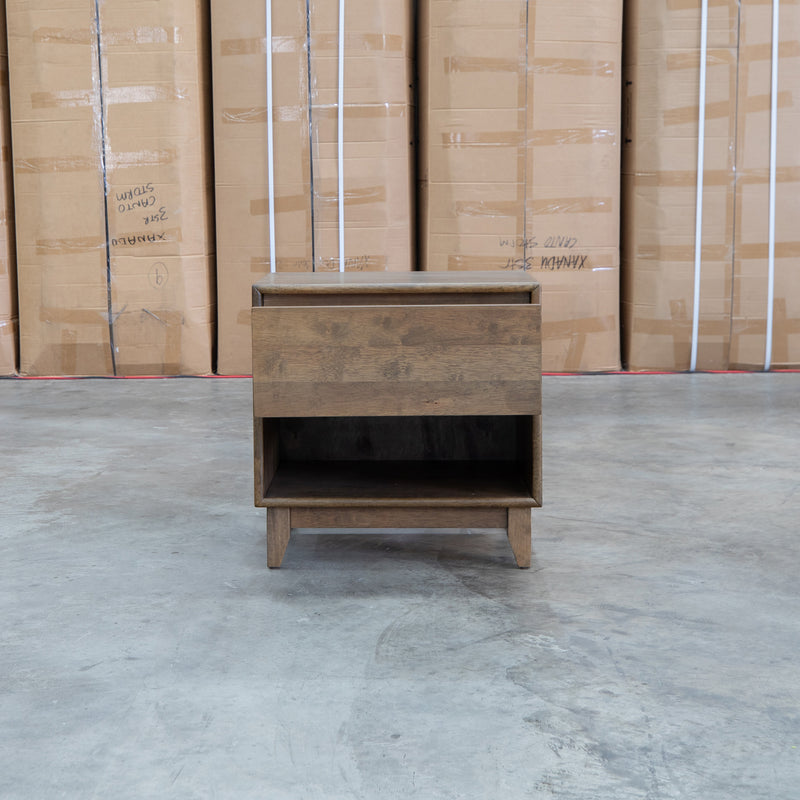 Benton 1 Drawer/ 1 Shelf Bedside - Walnut