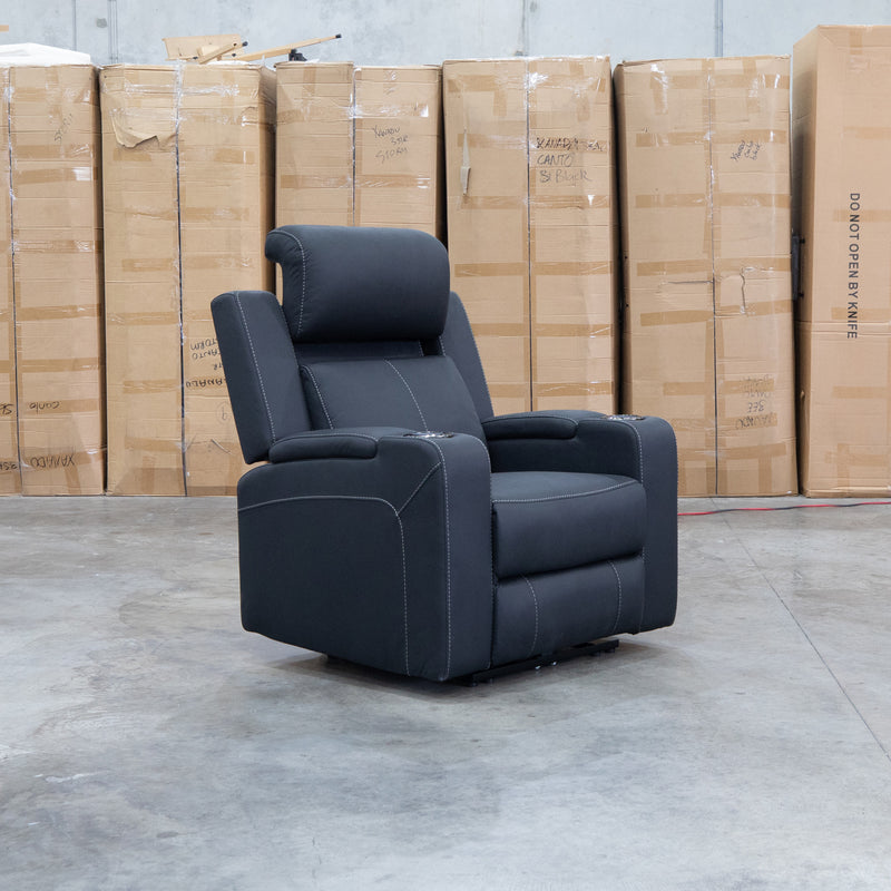 The Stratton Triple Motor Electric Recliner with Air Massager - Jet