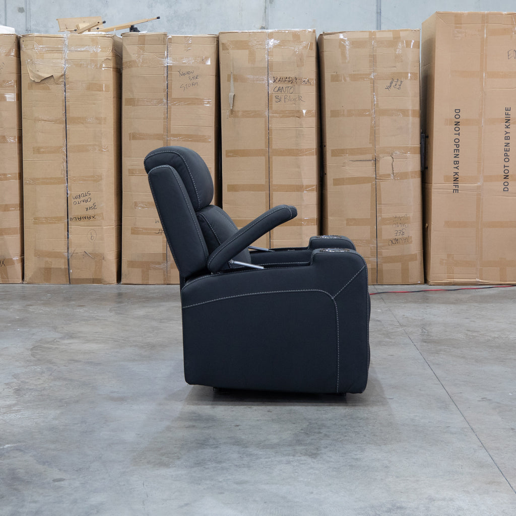 The Stratton Triple Motor Electric Recliner with Air Massager - Jet available to purchase from Warehouse Furniture Clearance at our next sale event.