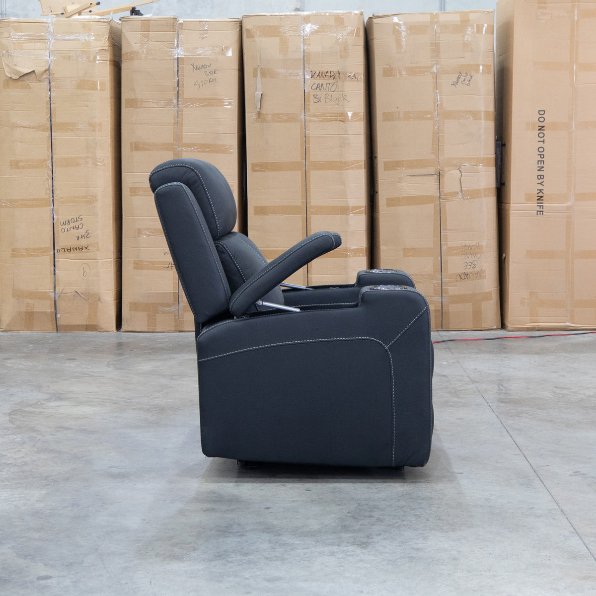 The Stratton Triple Motor Electric Recliner with Air Massager - Jet available to purchase from Warehouse Furniture Clearance at our next sale event.