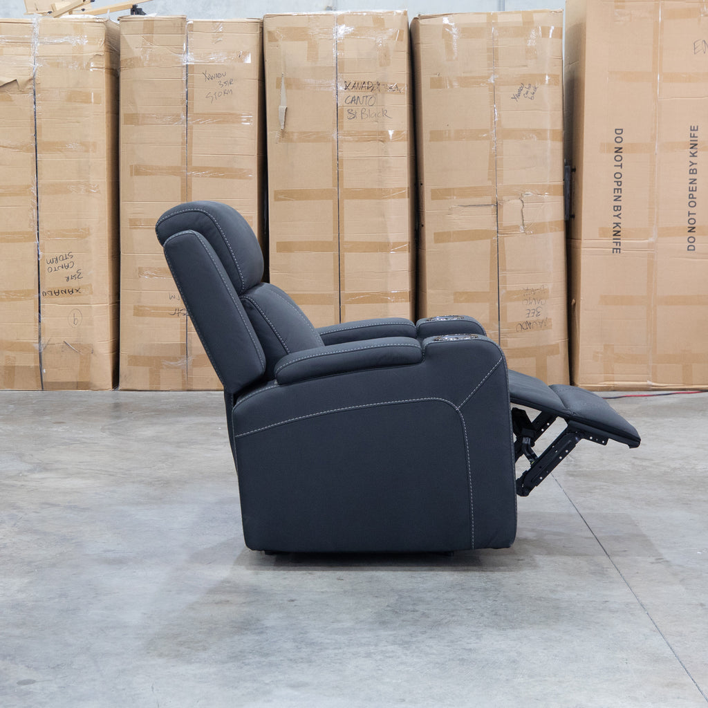 The Stratton Triple Motor Electric Recliner with Air Massager - Jet available to purchase from Warehouse Furniture Clearance at our next sale event.