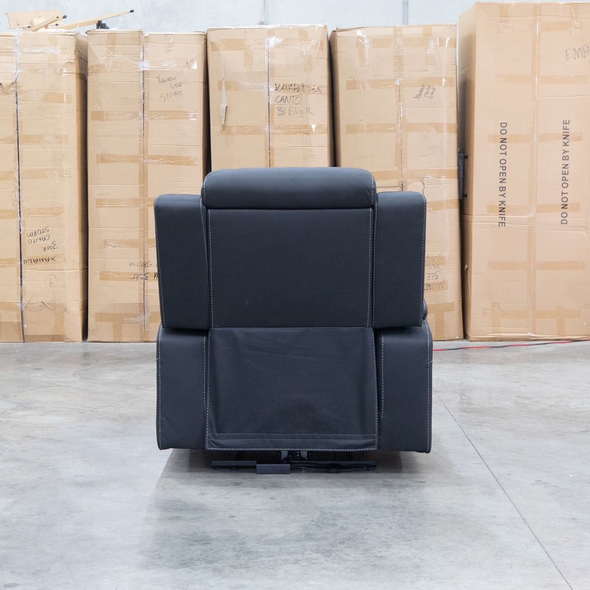 The Stratton Triple Motor Electric Recliner with Air Massager - Jet available to purchase from Warehouse Furniture Clearance at our next sale event.