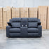 The Stratton Two Seat Triple Motor Recliner Lounge with Air Massager - Jet