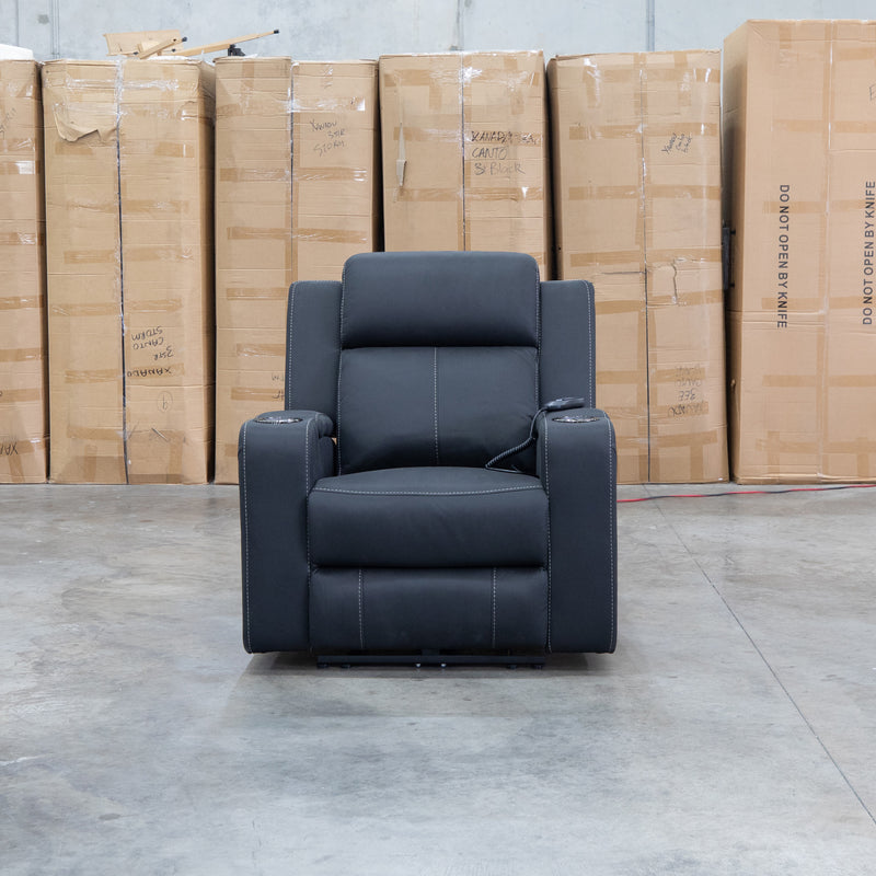 The Stratton Triple Motor Electric Recliner with Air Massager - Jet