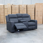 The Stratton Two Seat Triple Motor Recliner Lounge with Air Massager - Jet available to purchase from Warehouse Furniture Clearance at our next sale event.