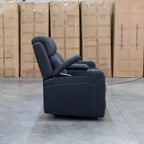 The Stratton Two Seat Triple Motor Recliner Lounge with Air Massager - Jet available to purchase from Warehouse Furniture Clearance at our next sale event.
