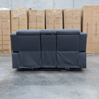 The Stratton Two Seat Triple Motor Recliner Lounge with Air Massager - Jet available to purchase from Warehouse Furniture Clearance at our next sale event.