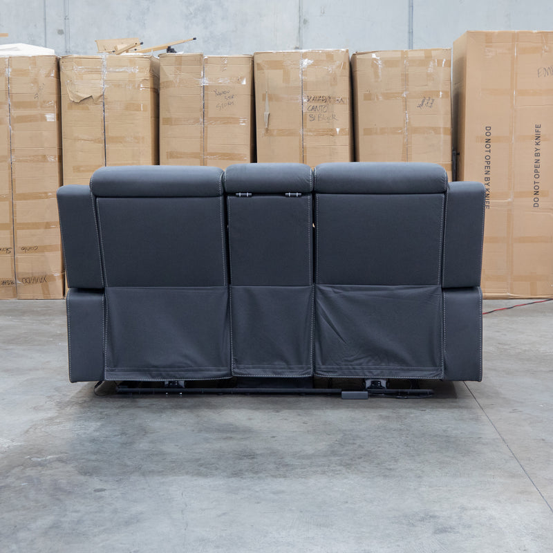 The Stratton Two Seat Triple Motor Recliner Lounge with Air Massager - Jet