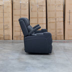 The Stratton Three Seat Triple Motor Recliner Lounge with Air Massager - Jet available to purchase from Warehouse Furniture Clearance at our next sale event.