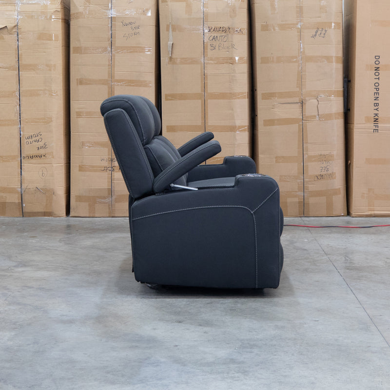 The Stratton Three Seat Triple Motor Recliner Lounge with Air Massager - Jet
