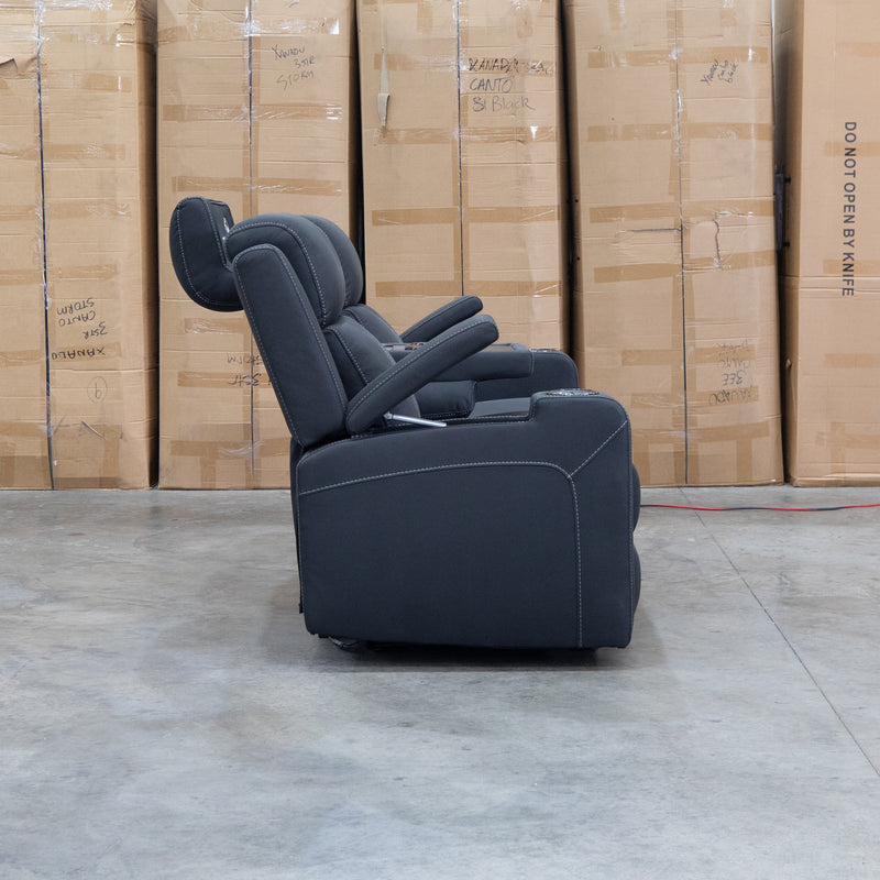 The Stratton Three Seat Triple Motor Recliner Lounge with Air Massager - Jet