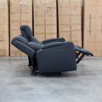 The Stratton Three Seat Triple Motor Recliner Lounge with Air Massager - Jet available to purchase from Warehouse Furniture Clearance at our next sale event.