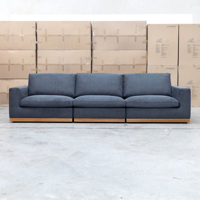 The Subiaco 3.5 Seat Sofa - Charcoal available to purchase from Warehouse Furniture Clearance at our next sale event.