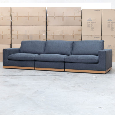 The Subiaco 3.5 Seat Sofa - Charcoal available to purchase from Warehouse Furniture Clearance at our next sale event.