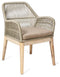 The Bentley Rope Dining Chair with Acacia Wood Legs - Natural/Taupe - TV04 - Available In-Store Only available to purchase from Warehouse Furniture Clearance at our next sale event.