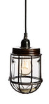 The Antique Bronze Vintage Iron Torch Lamp With Glass - Antique Bronze - TW12 - Available In-Store Only